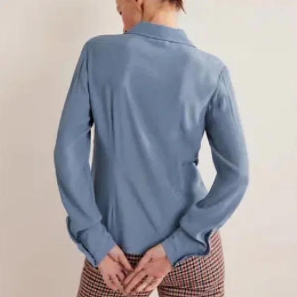 NWT Boden‎ Fitted Workwear Shirt Captains Blue 10R - Picture 13 of 14